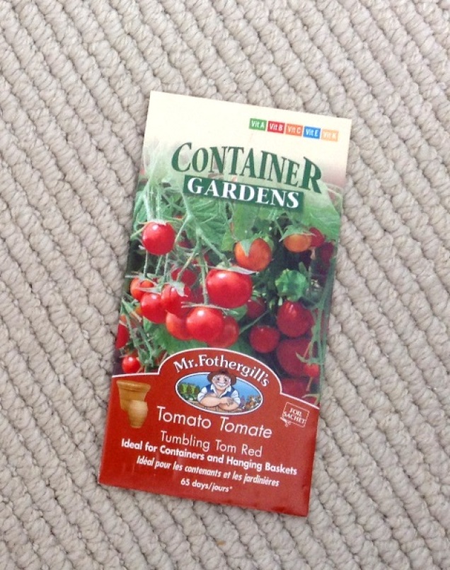 Tomato seed packet